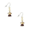 thumbnail image 1 of Delight Jewelry Resin Monkey Gold Tone Infinity French Earrings, 1 of 4