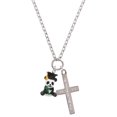 thumbnail image 1 of Delight Jewelry Resin Panda Bear Graduate Everlasting Love Engraved Cross Zoey Necklace, 28", 1 of 4