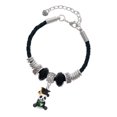 thumbnail image 1 of Delight Jewelry Resin Panda Bear Graduate Grandmother Celtic Knot Leather Bead Bracelet, 7"+2" Extender, 1 of 4
