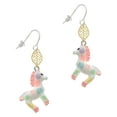 thumbnail image 1 of Delight Jewelry Resin Pastel Paint Pony Goldtone Leaf French Earrings, 1 of 4
