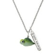 thumbnail image 1 of Delight Jewelry Resin Sea Turtle Silvertone Live the Life You Have Imagined Bar Charm Necklace, 23", 1 of 4