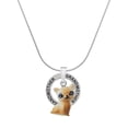 thumbnail image 1 of Delight Jewelry Resin Siamese Cat Silvertone Grandmother Ring Charm Necklace, 18", 1 of 4
