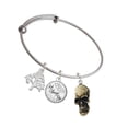 thumbnail image 1 of Delight Jewelry Resin Skull Silvertone Let Things Go Tree Charm Bangle Bracelet, 1 of 4