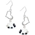 thumbnail image 1 of Delight Jewelry Resin White Lamb Open Heart French Earrings, 1 of 4