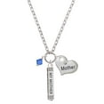 thumbnail image 1 of Delight Jewelry September - Blue Crystal Bicone Always My Mother Bar Zoe Necklace, 1 of 4