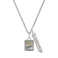 thumbnail image 1 of Delight Jewelry Shadow Box ''Queen'' with Goldtone Crown Silvertone Forever Bar Charm Necklace, 23", 1 of 4