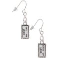 thumbnail image 1 of Delight Jewelry Shut Up Legs Silver tone Infinity French Earrings, 1 of 4