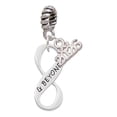 thumbnail image 1 of Delight Jewelry Silver Plated & Beyond Infinity Sign - Rope Charm Bead Dangle with Mini 2026, 1 of 4