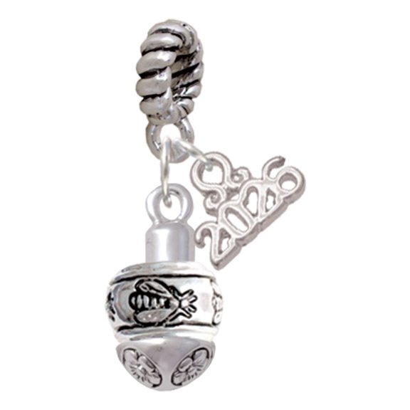 Delight Jewelry Silver Plated Napoleon's Bee Spinner - Rope Charm Bead Dangle with Mini 2026