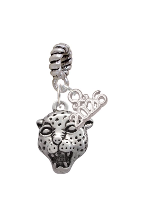 Silver Plated Small Jaguar - Mascot - Rope Charm Bead Dangle with Mini 2026