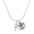 thumbnail image 1 of Delight Jewelry Silver-tone 3-D Ballerina - Silvertone Senior Mom Class of 2026 Dome Necklace, 18", 1 of 5