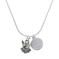 thumbnail image 1 of Delight Jewelry Silver-tone Angel - Engraved Congrats Class of 2026 Charm Necklace, 18", 1 of 4