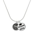 thumbnail image 1 of Delight Jewelry Silver-tone Antiqued Round Seal - Faith - Silvertone Senior Class of 2026 Dome Necklace, 18", 1 of 5