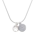 thumbnail image 1 of Delight Jewelry Silver-tone Bear Paw Silhouette - Engraved Congrats Class of 2026 Charm Necklace, 18", 1 of 4