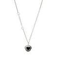 thumbnail image 1 of Delight Jewelry Silver-tone Black Concho Heart - Silvertone Class of 2026 Delicate Bar Necklace, 18.75", 1 of 4