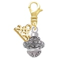 thumbnail image 1 of Delight Jewelry Silver-tone Center Spacer Spinner - Gold-tone Clip on Charm with Mini Year 2025, 1 of 4