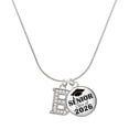 thumbnail image 1 of Delight Jewelry Silver-tone Crystal Initial - B - Silvertone Senior Class of 2026 Dome Necklace, 18", 1 of 5