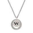 thumbnail image 1 of Delight Jewelry Silver-tone Disc 1/2'' Initial - w - Class of 2026 Affirmation Ring Necklace, 23", 1 of 4