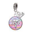 thumbnail image 1 of Delight Jewelry Silver-tone Domed Multi Color DNP - Silver-tone Rope Charm Bead Dangle with Mini 2025, 1 of 4
