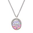 thumbnail image 1 of Delight Jewelry Silver-tone Domed Multi Color RN - Class of 2026 Affirmation Ring Necklace, 23", 1 of 4