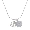thumbnail image 1 of Delight Jewelry Silver-tone Faith Hope Love - Engraved Congrats Class of 2026 Charm Necklace, 18", 1 of 4