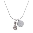 thumbnail image 1 of Delight Jewelry Silver-tone Fu Dog - Engraved Congrats Class of 2026 Charm Necklace, 18", 1 of 4