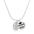 thumbnail image 1 of Delight Jewelry Silver-tone Give Me Courage Strength Wisdom Medallion - Silvertone Senior Class of 2026 Dome Necklace, 18", 1 of 5