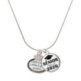 thumbnail image 1 of Delight Jewelry Silver-tone Keep Calm Little Sister is Here - Silvertone Senior Class of 2026 Dome Necklace, 18", 1 of 5