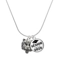 thumbnail image 1 of Delight Jewelry Silver-tone Large Bear - Mascot - Silvertone Senior Class of 2026 Dome Necklace, 18", 1 of 5