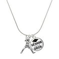 thumbnail image 1 of Delight Jewelry Silver-tone Large Softball Pitcher - Silvertone Senior Class of 2026 Dome Necklace, 18", 1 of 5