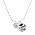 thumbnail image 1 of Delight Jewelry Silver-tone Little Bird Initial - O - Silvertone Senior Class of 2026 Dome Necklace, 18", 1 of 5