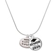 thumbnail image 1 of Delight Jewelry Silver-tone Make a Little Mayhem Oval - Silvertone Senior Class of 2026 Dome Necklace, 18", 1 of 5