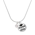 thumbnail image 1 of Delight Jewelry Silver-tone Mini Celtic Knot - Silvertone Senior Class of 2026 Dome Necklace, 18", 1 of 5