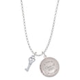thumbnail image 1 of Delight Jewelry Silver-tone Mini Open Peace Heart Key - Class of 2025 Year to Remember Locket Charm Necklace, 19+2" Extender, 1 of 5