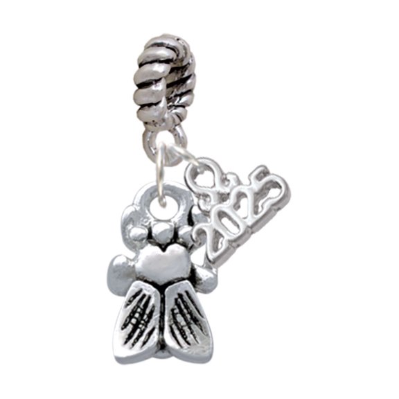 Delight Jewelry Silver-tone Napoleon's Small Bee - Silver-tone Rope Charm Bead Dangle with Mini 2025