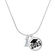 thumbnail image 1 of Delight Jewelry Silver-tone Number - 1 - Script Class of 2025 Dome Charm Necklace, 18", 1 of 4