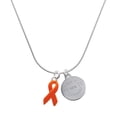 thumbnail image 1 of Delight Jewelry Silver-tone Orange Ribbon - Engraved Congrats Class of 2026 Charm Necklace, 18", 1 of 4