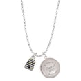 thumbnail image 1 of Delight Jewelry Silver-tone Small Beehive with 4 Bees - Class of 2025 Year to Remember Locket Charm Necklace, 19+2" Extender, 1 of 5