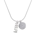 thumbnail image 1 of Delight Jewelry Silver-tone Small Crystal HELP! - Engraved Congrats Class of 2026 Charm Necklace, 18", 1 of 4