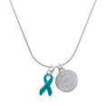 thumbnail image 1 of Delight Jewelry Silver-tone Teal Ribbon - Engraved Congrats Class of 2026 Charm Necklace, 18", 1 of 4