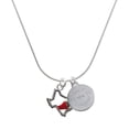 thumbnail image 1 of Delight Jewelry Silver-tone Texas with Jalapeno - Engraved Congrats Class of 2026 Charm Necklace, 18"., 1 of 4