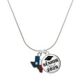 thumbnail image 1 of Delight Jewelry Silver-tone Translucent Texas - Lone Star - Silvertone Senior Class of 2026 Dome Necklace, 18", 1 of 5