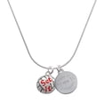 thumbnail image 1 of Delight Jewelry Silver-tone Volleyball - ''Set It'' - Engraved Congrats Class of 2026 Charm Necklace, 18", 1 of 4