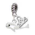 thumbnail image 1 of Delight Jewelry Silver-tone Whale - Silver-tone Rope Charm Bead Dangle with Mini 2025, 1 of 4
