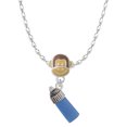 thumbnail image 1 of Delight Jewelry Silvertone 3-D Blue Baby Bottle Mia Monkey Charm Necklace, 1 of 4