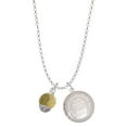 thumbnail image 1 of Delight Jewelry Silvertone 3-D Enamel Waterpolo ball Spinner To the World You are a Mother Locket Necklace, 1 of 4