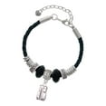 thumbnail image 1 of Delight Jewelry Silvertone 3-D Fire Engine - Granddaughter Celtic Knot Leather Bead Bracelet, 7"+2" Extender, 1 of 4