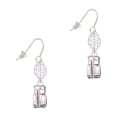 thumbnail image 1 of Delight Jewelry Silvertone 3-D Fire Engine - Silvertone Leaf French Earrings, 1 of 5