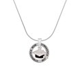 thumbnail image 1 of Delight Jewelry Silvertone 3-D Graduation Hat with 2025 Gymnastics Mom Ring Charm Necklace, 18", 1 of 4
