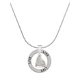 thumbnail image 1 of Delight Jewelry Silvertone 3-D Grand Piano Live Ring Charm Necklace, 18", 1 of 4